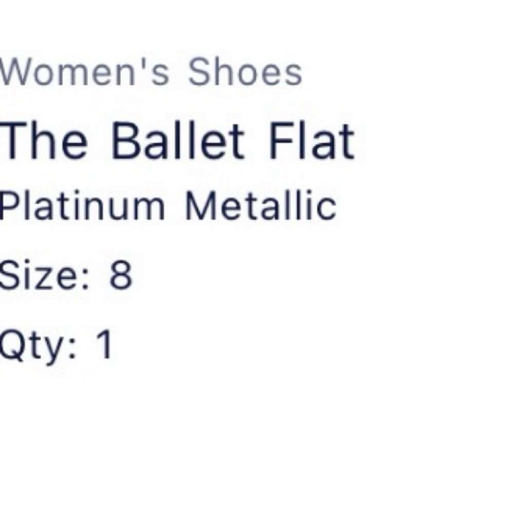 Rothys The Ballet Flat Platinum Metallic size 8 - Picture 6 of 6